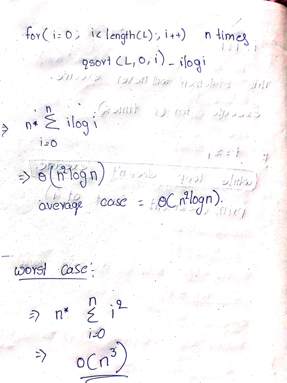 for(i=0; i< length(L); i++) in times qsort C1, 0, ) logi ازرار از دارو در این امر | زوار از کار کر پر) از 11 اور پر) EW بار ب