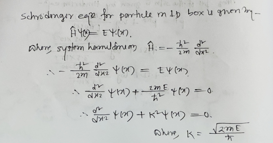 Schrodinger er for particle mlb box is gwenty- Ĥ Y EY. (07. whore, system harmel fonem A. - 1 year .: - ha nem are you = tyco
