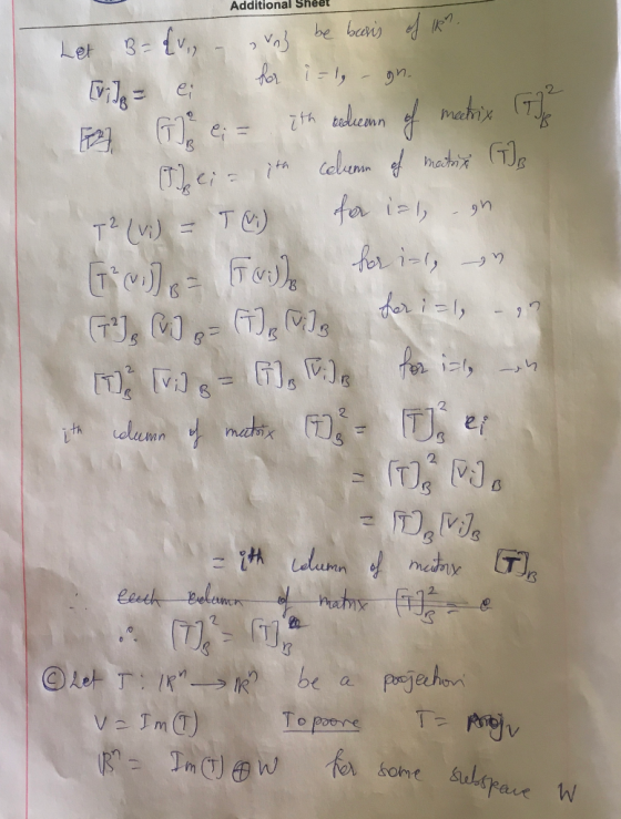 Additional Sheet Let of Ik. B=(.. – Vas be basis for i = l, - gn. E e;- ith dedicann of meetrix (772 Telia ith column of mee