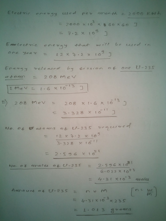 3.328×10 」 No. 04 o a U-235 2,ee..eef.なe et o nns 2.596 x to = 4.31x10-3のooles