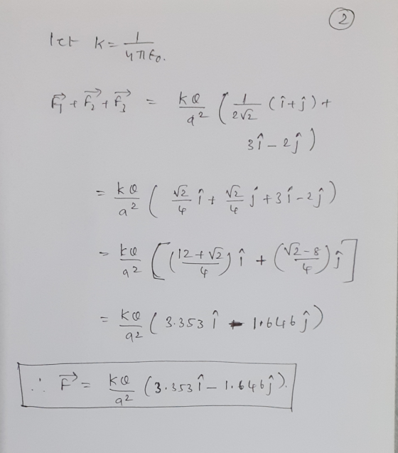 2. k@ (îtĵ)+ ev2 92 92 kce %3D ( 3.353 î 92 + I1646ŷ) P= k@ (3.153Î- 1.6409), 1.646j . 92