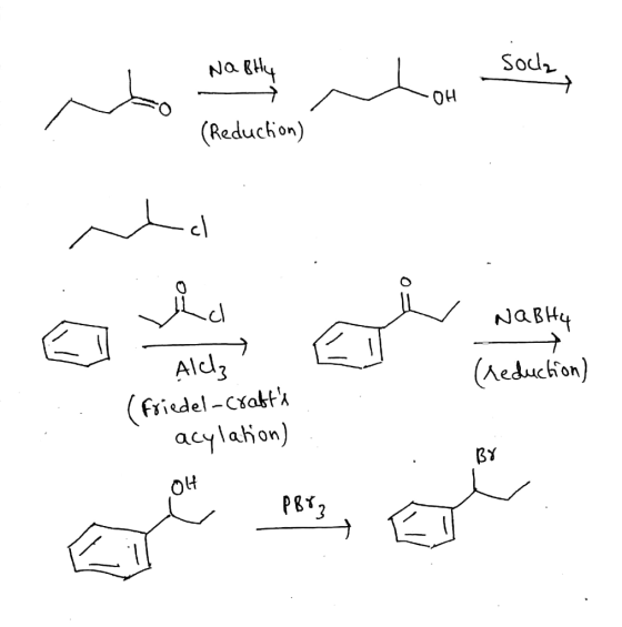 Nakty علت لر و لر - 04 (Reduction) اول NaBly ((reduction) Alda ( Friedel-crafts acylation) - Br و هم