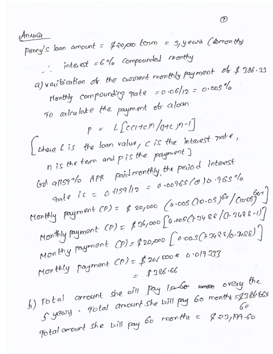 annys oan amount potcmyecs S/ tj @cn ( forr. a) vaiGra bon ơt the cuST ent monthly Payment 786.13 To calrulateKe payment alaa