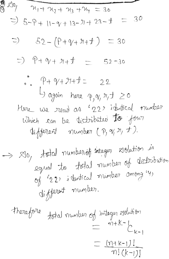 - 5-P + 11-9 + 13-11+ 23-5 Mit Ng + H3 + Hy = 30 09 = 30 52- (P+9+9++) = 30 =) Ptq + rtt 52-30 22 Ly 8. P+9+977 + = again her
