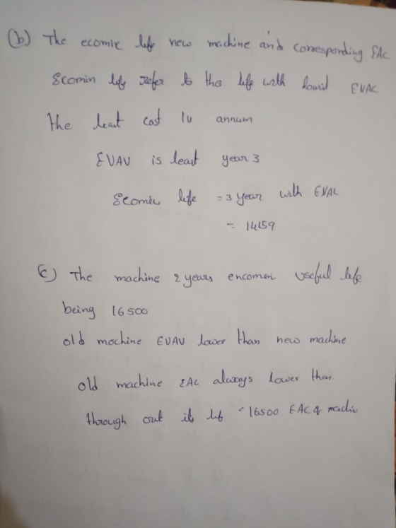 b) The ecomie f neo mechine and Conespordis Ehe Ecomin l Juler ha fe uath u the Leat Cad t annum is leat EVAV yean 3 ilh EVAL