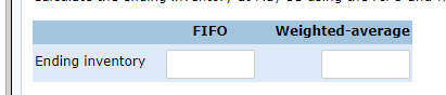FIFO Weighted-average Ending inventory