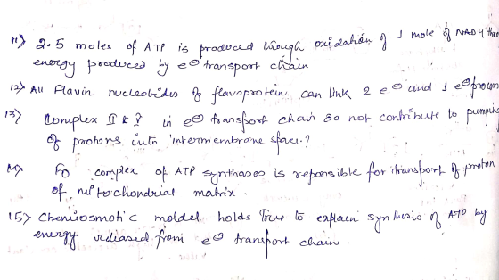 ng 2. 5 moles . of ATP of ATP is is produced through produced through onu dation of a mole of NADH thro energy produced by e