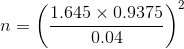 (1.645 x 0.9375 0.04