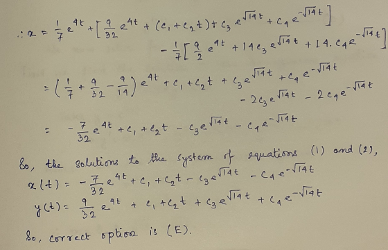 4E HI- 32 + Caediat + - Viat - 2 Cestat q eht+ (0, + C₂ t) + C₂ ESTRE & CA e Viat - 21 [ 2 et + 14 ez evlat + 14. cae. = ( 2