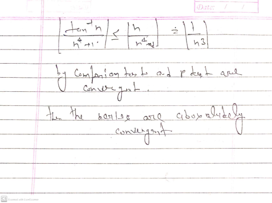 dann h ż < st 4 ni 1 h3 by companion tus bo and r det grund Convere then the darles are aboyalidely lidely convergent CS scan