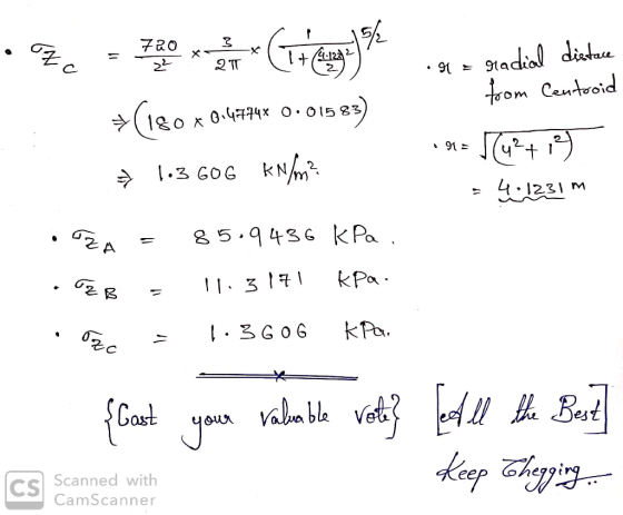 2 .91느 9ta 120K 0.4774 x 0.015gろ = 4.1231 m 0% 亡C eep oh Cs Scanned wit CamScanner