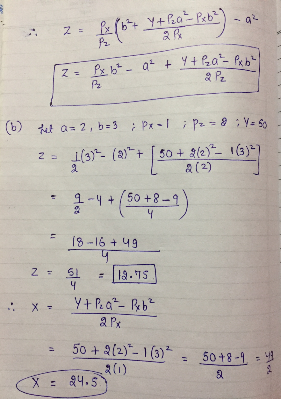 z fes (0+ yerda Pao) - (6) het a= 2, b=3 : Px=1 ; P2=2 : Y = 50 2- 4(3= (23** [.50 - 1639) 3-44 (5048-1) 18-16 + 4g 2- X= - [