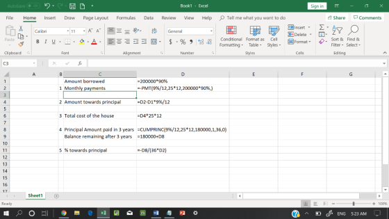 AutoSave o 9.3HD Book1 - Excel Sign in - 0 X File Home Insert Draw Page Layout Formulas Data Review View Help Tell me what yo