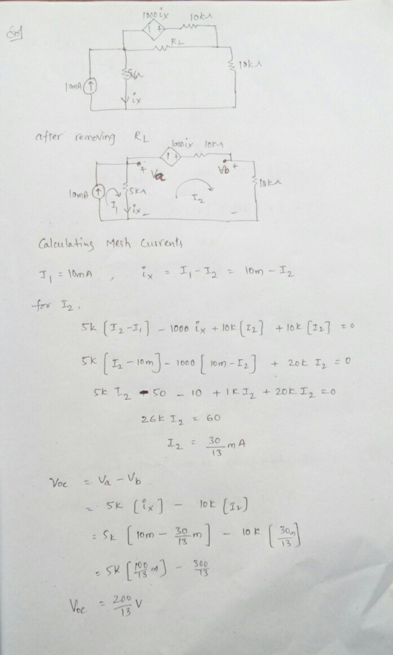 TOODLX loka & loka See I OMA Vis after removing RL lory loma isk Calculating Mesh Currents I, = 10mA x = I, - I2 = 10m - Iz f
