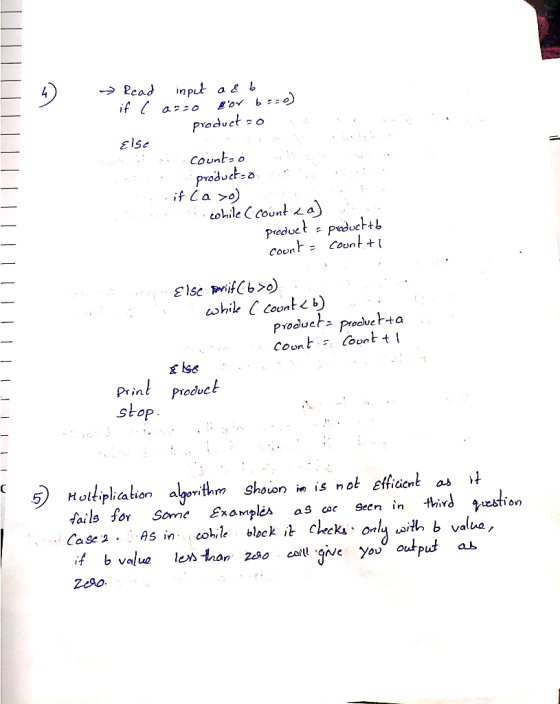 Else Counb。 roduct-a if Ca >) Covnt Count+ Preduets produe+a tails for Some Examples as esc seen in thirs jston Case2 . As in