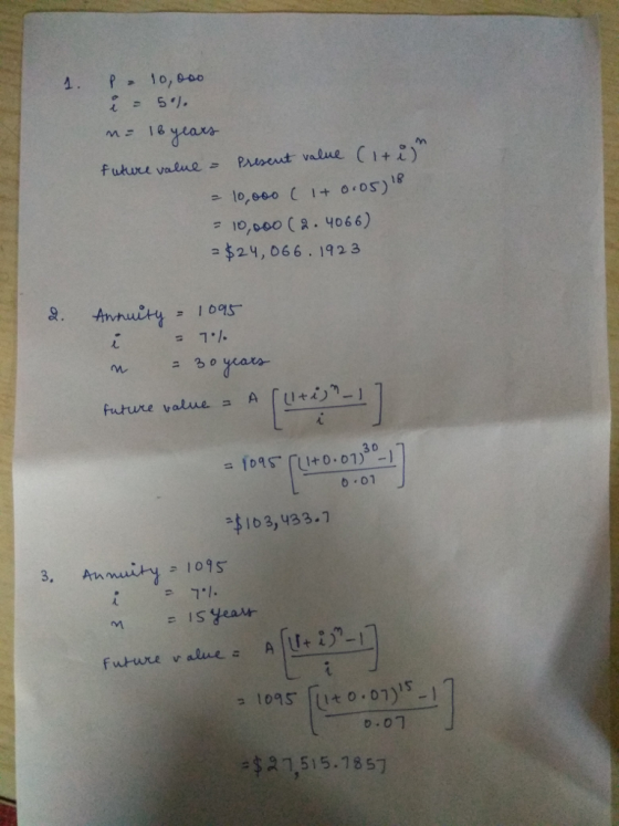 5/. = e = io,ooo (2.4066) $24,066 . 1923 30 ,1 b 01 학103, 433.7 3. in 1015 D.01 27,515.1857