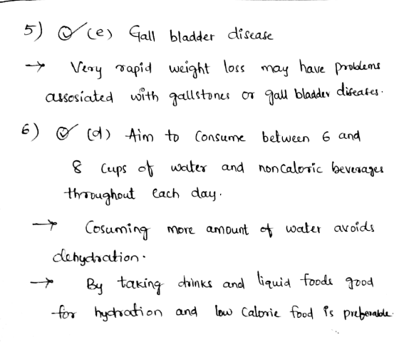 5) ce Gall bladder disease Very apid weight loss ausesiated with qallstones o gall bladdv diseata have proldams may 6) C Aim