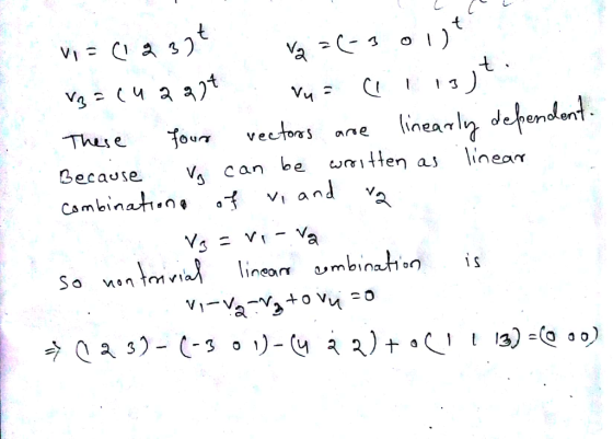 4t ( 3 eno en These Because can be writen as liner Cambinan.n. So n.ntmvallineon mbinais