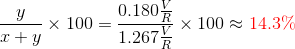1 0.180 x 100 = 100 1.267 x 100 – 14.3%
