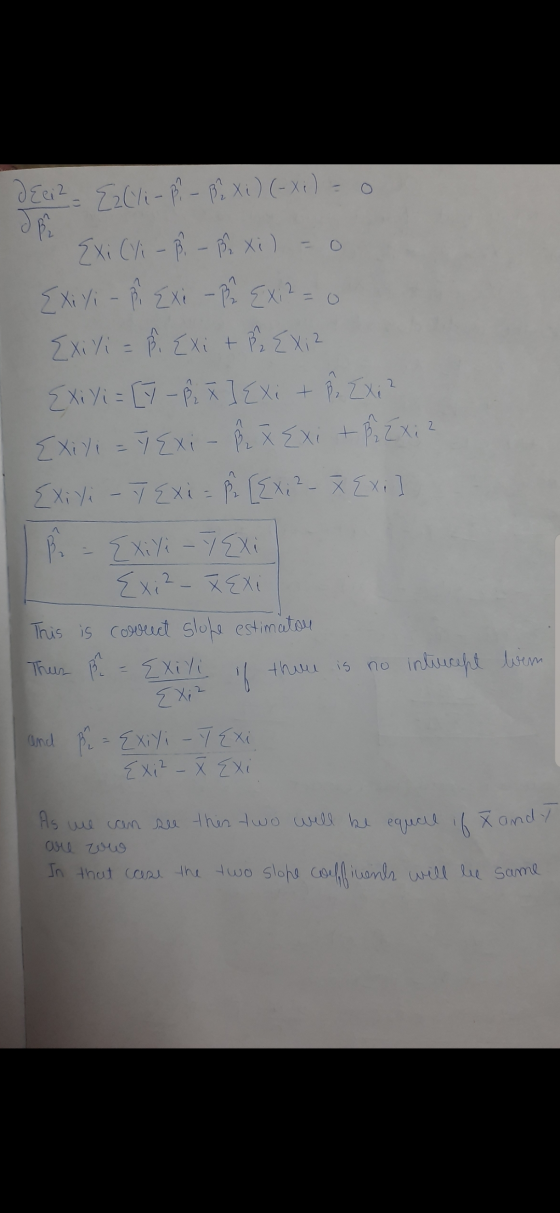 JP PECizEzCli-P! - . Xu) (-x) = 0 P Exi (Yi - p. - PÅ xi) = 0 Exiyi - P. Exi - B2 Exi2 = 0 Exiyi = pi {xi + P2 Exiz {xi Xi =