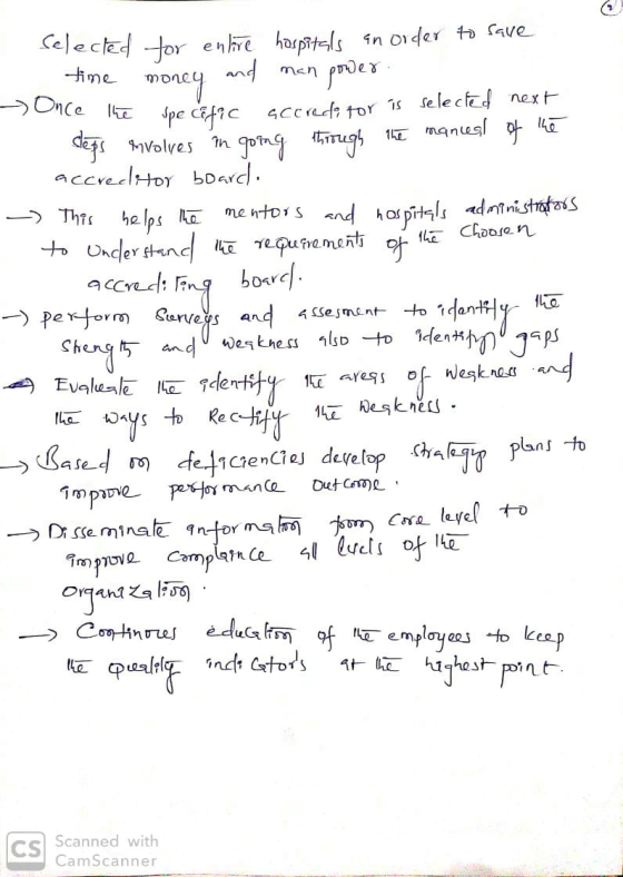 - is selected next Selected for entire hospitals an order to save time money and man power. Once the specific accreditor is s