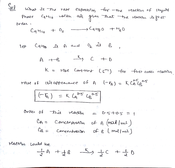 Sol expression air given for that What is the rare Phase Canio with Order. Cario + O₂ the reaction of the reaction liquid a f