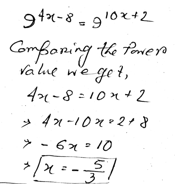 a el ) 947-8-9 10x+2 Comparing the pares value weget, 420-8=100+ 2 9 42-102²278 -62210 /X 3 a X 5