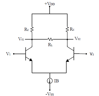 +VDD Rc 3 Rc Voi VO2 w R Vi V2 IB -Vss