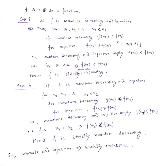 - Monoton tid P be a function, Case i let f is monotone increasing and injective a Then, for m, dq FA ni Edo for monotone inc