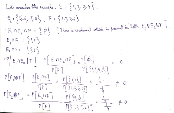 Leto consider the example, E, = {1,2, 3,4} . | E-35 7, 8 , F. (1,543 - E, NE, NF.= { ¢} [There is no element which is present