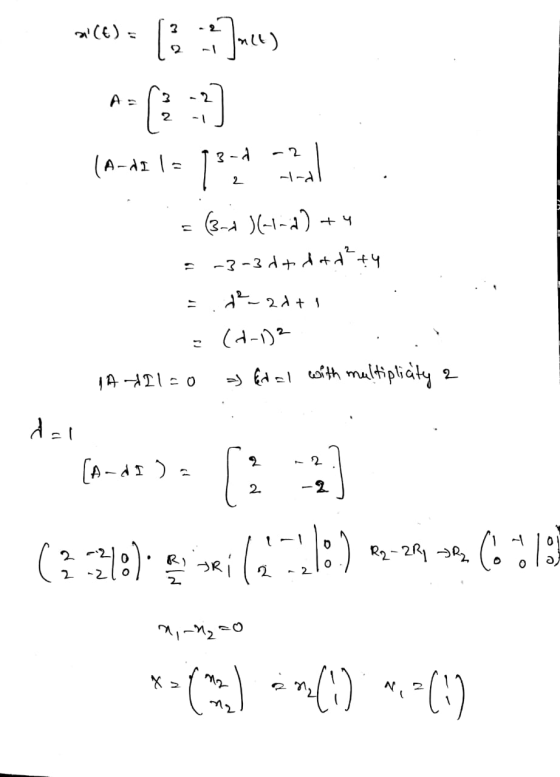 ace) = 13 : Jule) - - 2 (A-11 12 13d what -dl = (3-d 16-) +4 = -3-3 ? +4 = ten2d+1 . = (-12 YAYI1=0 = ed al with multiplicity