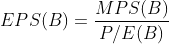 EPS(RMPS B PE(B) EPSE
