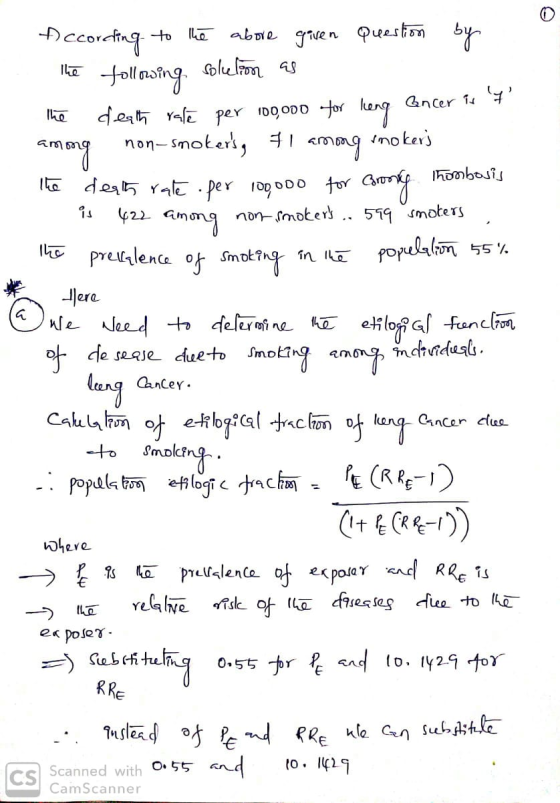 According to the above given Question by the following solution as the death rate per 100,000 for leng ancer is 7 among non-s