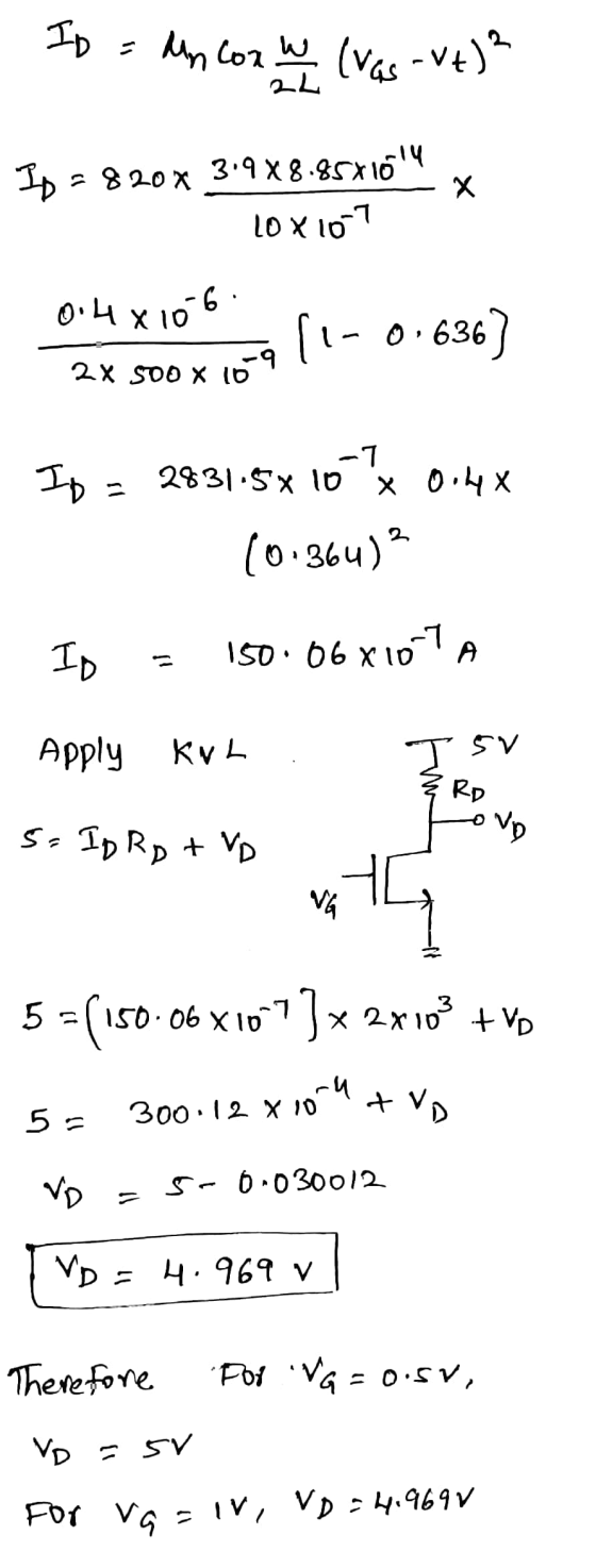 ID = ln cox W (vas -ut)? 24 = 820X Х Ip = 3.948.8571014 10X107 0.4x106 11- 0.636) -9 2 X SDO X 10 -7 Ip = 2831.5x10 2831.5 x