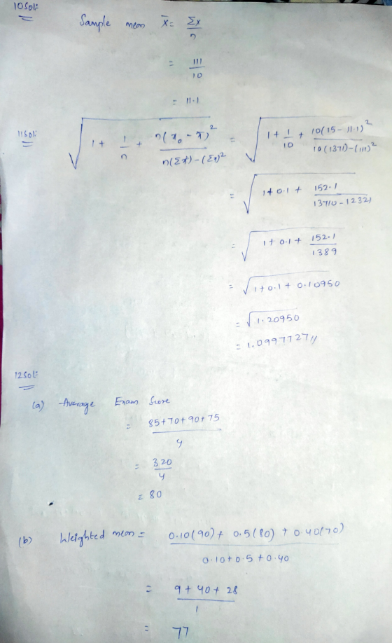 losolo Sample mean mean & EX Isoli 11+ I + 10(15 - .102 1 + + 0176-7) (Ex) (E92 10 (1371)-(HD? +0.1 + 152/ 13710-1232) 10.1 +