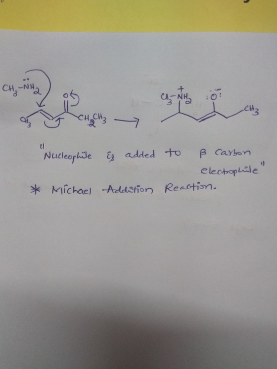 H.CH NucleorhJe added O Carbon elechoptdle * Michael -Add3fion Rectisn.