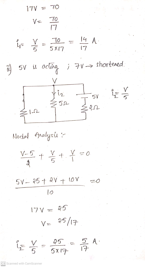 177 OL = V- OL 17 14 A ? >160 TO 5217 LI 5V acting ; 7V → shortened 3 V Tiz AS ak لم JR 2.12 1-2 Nodal Analysu ? V-5 V 0 = t