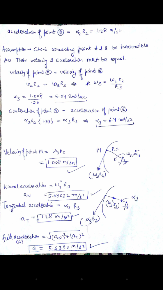 acelesato pomt (A 28 m/ 2 R2 11 Chord comeching ein Assumphn AJB be inexctensible veldy velouy pond acuelerator muut be equal