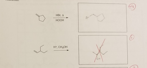 HBr, А HOOH н сьон H+, CH3OH