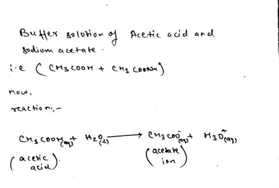Butter solution of acetic acid and sodium acetate е сен соон + сня Cov« ) now, reaction, ең, соон н Ноему — емз соору pacesar