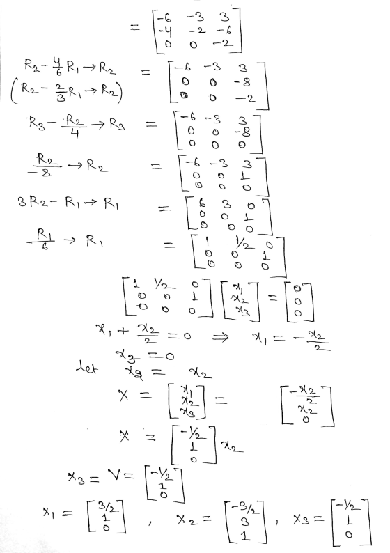 3 6 -4 o -3 -2 -6 o -2 2 -3 11 R₂-4R, R2 (R2 - 2 R, > R2) -2 R3-R2 R3 3 -8 4 Re -8 is o R2 = 3 R2-Rio Ri [: оор > Ri = 1 / sl