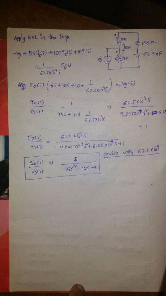 Mely kvun the lop 5H 62.5x(6s -d匆Lois) (5stios-H0+ 62.sx107S/)-yt o()54105410 To(s) vs (S) 9.345 en 6.2 62.5Xiols To(s) devid