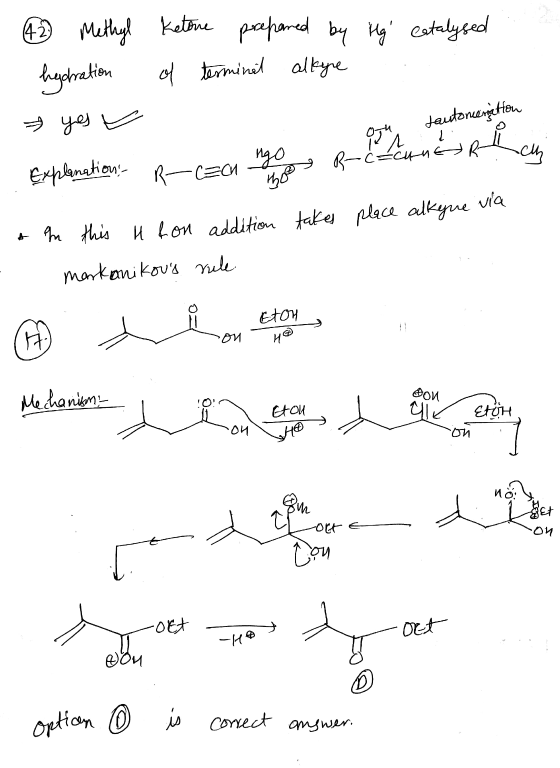 prepared by Boos B-c-cune R 42 Methyl Ketone Hg catalysed hydration of terminet alkyre yes v Ri R— С=СИ ch Jautonetton o zam