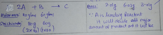 2-lg 602g 3-olg : A is lumstuig t will deide att maa amount of pv duct and ft oi be C 2A +B Moloo aar Ho g/m 6 glm Stpi chion