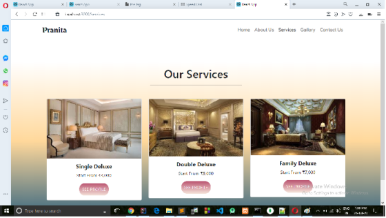 0 kl:200V D Pranita Home About Us Services Gallery Contact Us > Our Services Single Deluxe Start From Double Deluxe Start Cui