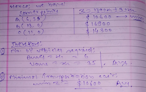 Hence, we have Corner port 2 с удоби, яька 90 600 -> win & 169oo $ 19 300 BCB, o Therefore, No. of vehicles neganced BAMAJ -