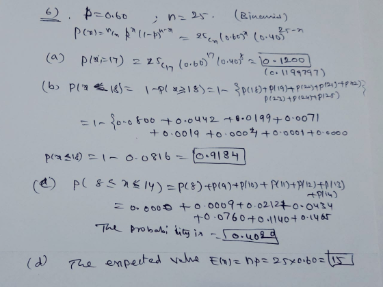 p=0.60 na 25. 95 (0.60) 6) (Binoured) p(n)=in kn (1-phron sen (0.609 (0.405 (a) P10=17) z 25 ch 1710.401 - 10-1200 (0.11 997