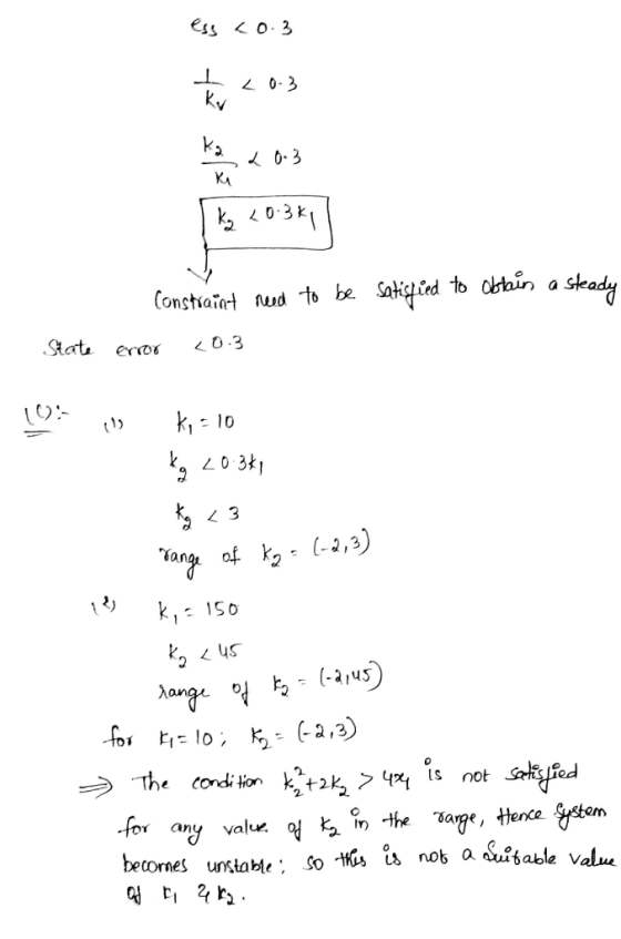 w ess <0.3 - 4 0 ) w - [kg 20:3k need to be satisfied to obtain a steady Constraint State enor 20.3 10) 11 K10 kg 20.3k, rang