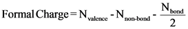 Nood
Formal Charge=Nvalence - N.on-bond