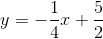 y = - + Na